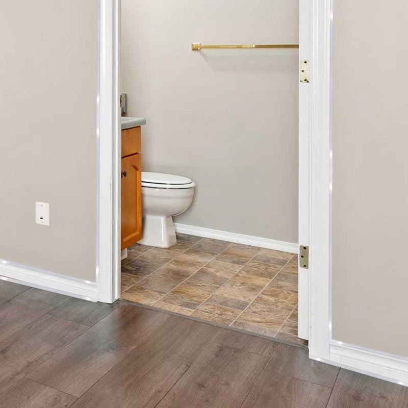 Aogigigio شريط سيليكون 0.3" × 20' - شريط سيليكون ضيق ذاتي اللصق أبيض لزاوية المطبخ - Image 5